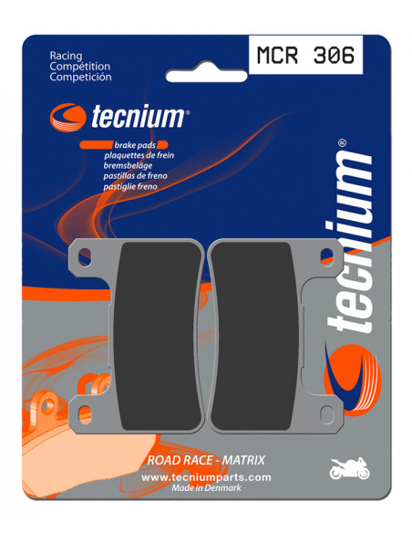 Plaquettes de frein TECNIUM Racing métal fritté carbone - MCR306