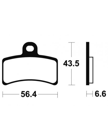 Plaquettes de frein TECNIUM route organique - MA315