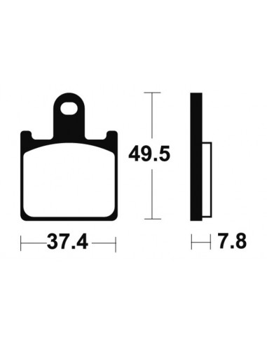 Plaquettes de frein TECNIUM Racing métal fritté carbone - MCR338