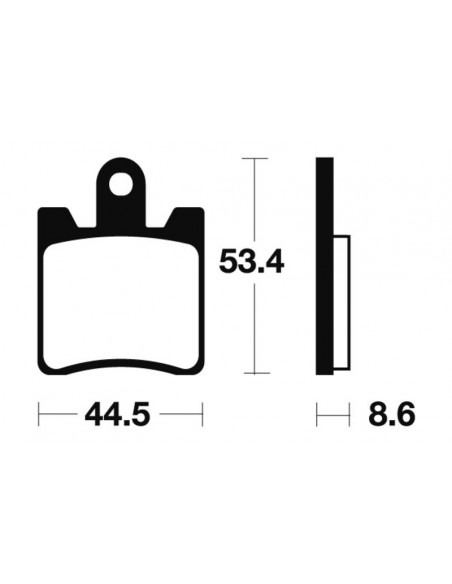 Plaquettes de frein TECNIUM Scooter organique - ME240