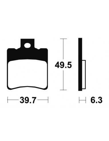 Plaquettes de frein TECNIUM Scooter organique - ME197