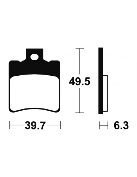 Plaquettes de frein TECNIUM Scooter organique - ME197