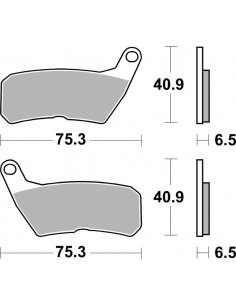Plaquettes de frein TECNIUM route organique - MA428 2