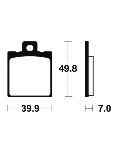 Plaquettes de frein TECNIUM route organique - MA237