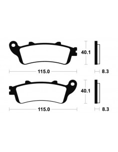 Plaquettes de frein TECNIUM Performance métal fritté - MF235 2