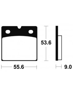 Plaquettes de frein TECNIUM Performance métal fritté - MR6 2