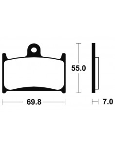 Plaquettes de frein TECNIUM Performance métal fritté - MF214 2