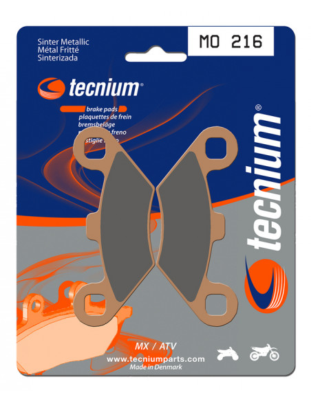 Plaquettes de frein TECNIUM MX/Quad métal fritté - MO216