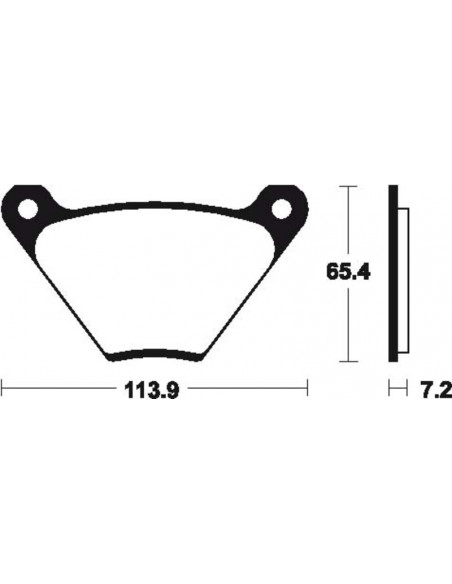 Plaquettes de frein TECNIUM route organique - MA13