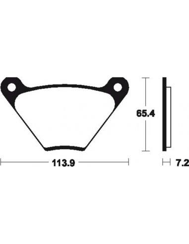 Plaquettes de frein TECNIUM route organique - MA13