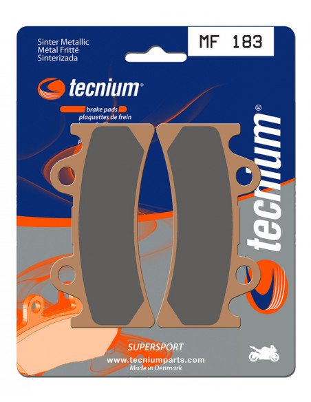Plaquettes de frein TECNIUM Performance métal fritté - MF183