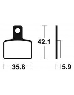 Plaquettes de frein TECNIUM route organique - MA395 2