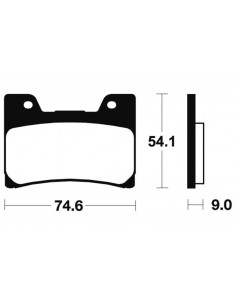 Plaquettes de frein TECNIUM Performance métal fritté - MF145 2