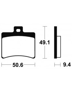 Plaquettes de frein TECNIUM Scooter organique - ME247 2