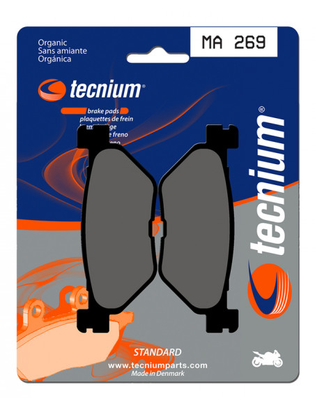 Plaquettes de frein TECNIUM route organique - MA269