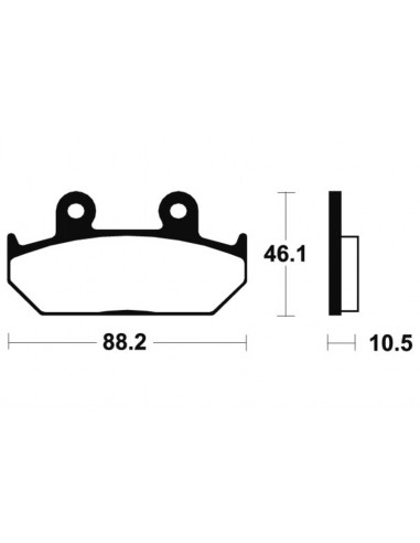Plaquettes de frein TECNIUM Performance métal fritté - MF147