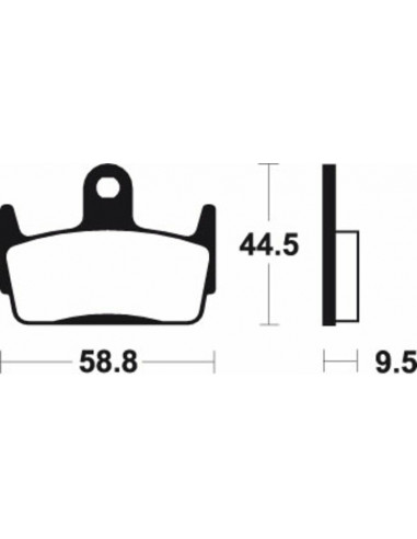 Plaquettes de frein TECNIUM Scooter organique - ME210