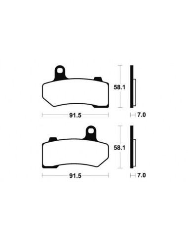 Plaquettes de frein TECNIUM Performance métal fritté - MR330