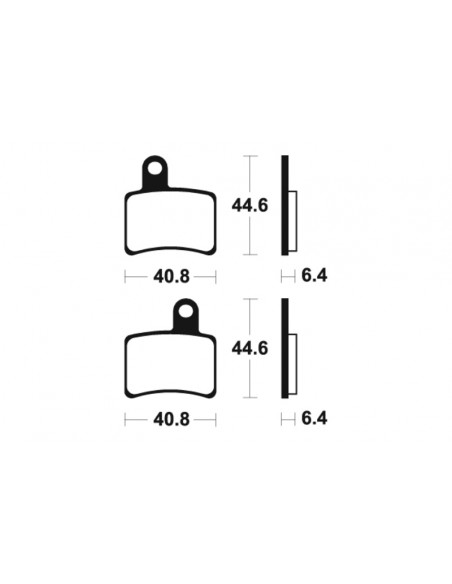 Plaquettes de frein TECNIUM route organique - MA396
