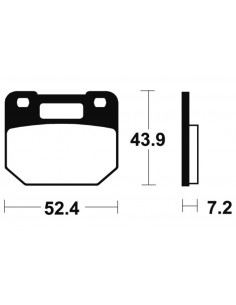 Plaquettes de frein TECNIUM route organique - MA87 2