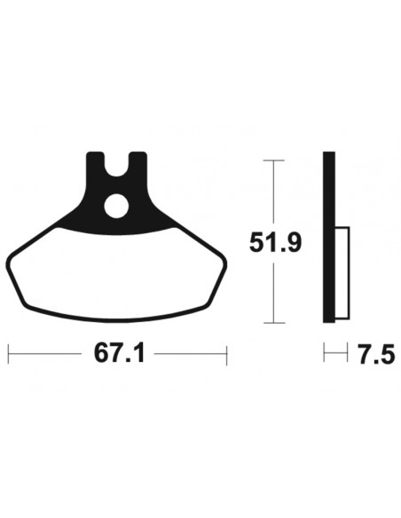 Plaquettes de frein TECNIUM MX/Quad métal fritté - MO407