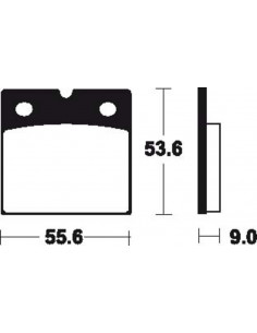 Plaquettes de frein TECNIUM Performance métal fritté - MF6 2