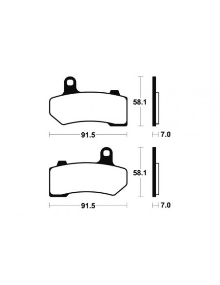 Plaquettes de frein TECNIUM Performance métal fritté - MF330