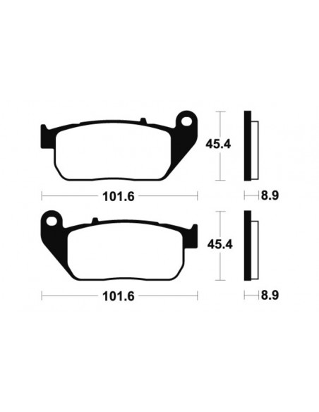Plaquettes de frein TECNIUM Performance métal fritté - MF307