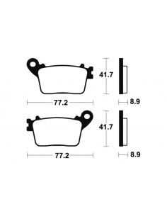 Plaquettes de frein TECNIUM Performance métal fritté - MR334 2