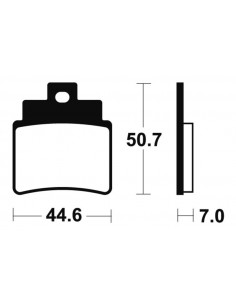 Plaquettes de frein TECNIUM Maxi Scooter métal fritté - MSS275 2