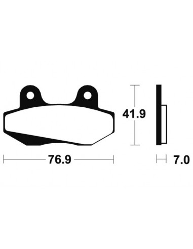 Plaquettes de frein TECNIUM route organique - MA51