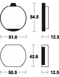 Plaquettes de frein TECNIUM route organique - MA10 2