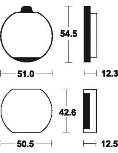 Plaquettes de frein TECNIUM route organique - MA10