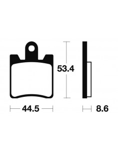 Plaquettes de frein TECNIUM Performance métal fritté - MF240 2