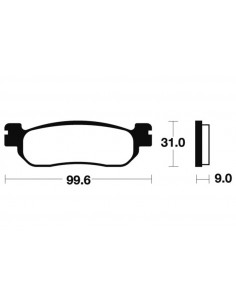 Plaquettes de frein TECNIUM Performance métal fritté - MR228 2