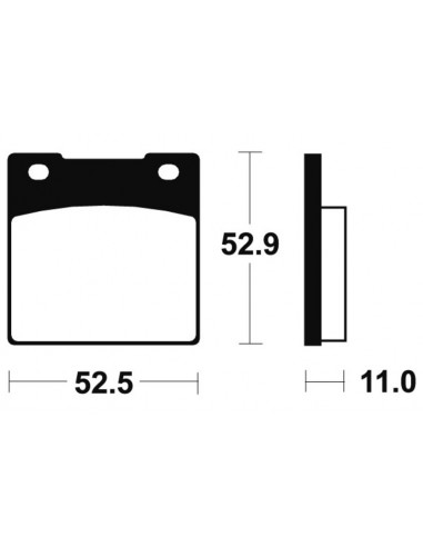 Plaquettes de frein TECNIUM route organique - MA26