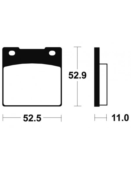 Plaquettes de frein TECNIUM route organique - MA26