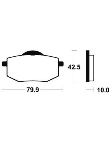 Plaquettes de frein TECNIUM route organique - MA116