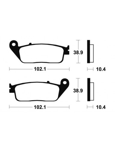 Plaquettes de frein TECNIUM Performance métal fritté - MF154