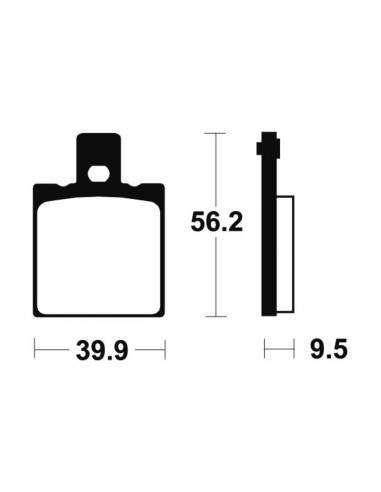 Plaquettes de frein TECNIUM route organique - MA146