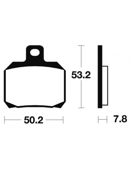 Plaquettes de frein TECNIUM Maxi Scooter métal fritté - MSS230