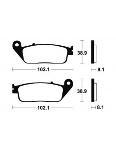 Plaquettes de frein TECNIUM Performance métal fritté - MF127 2