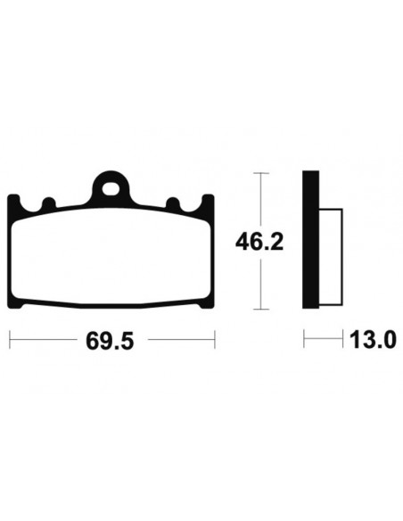 Plaquettes de frein TECNIUM Performance métal fritté - MR289