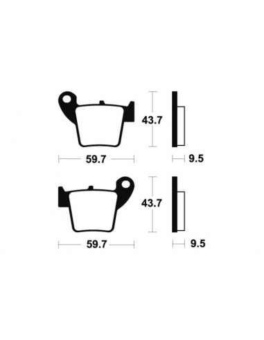 Plaquettes de frein TECNIUM MX/Quad métal fritté - MO277
