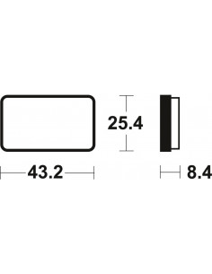 Plaquettes de frein TECNIUM MX/Quad métal fritté - MOA327 2