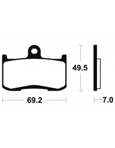 Plaquettes de frein TECNIUM Performance métal fritté - MF282 2