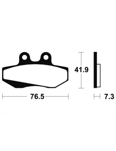 Plaquettes de frein TECNIUM route organique - MA152