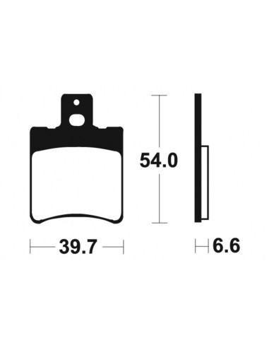 Plaquettes de frein TECNIUM Scooter organique - ME167