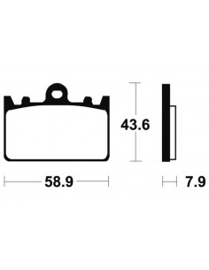 Plaquettes de frein TECNIUM Performance métal fritté - MF166 2