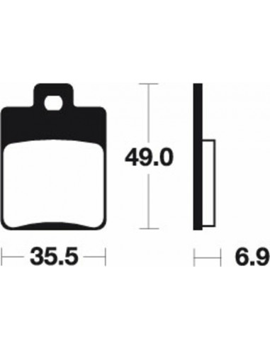 Plaquettes de frein TECNIUM Scooter organique - ME224